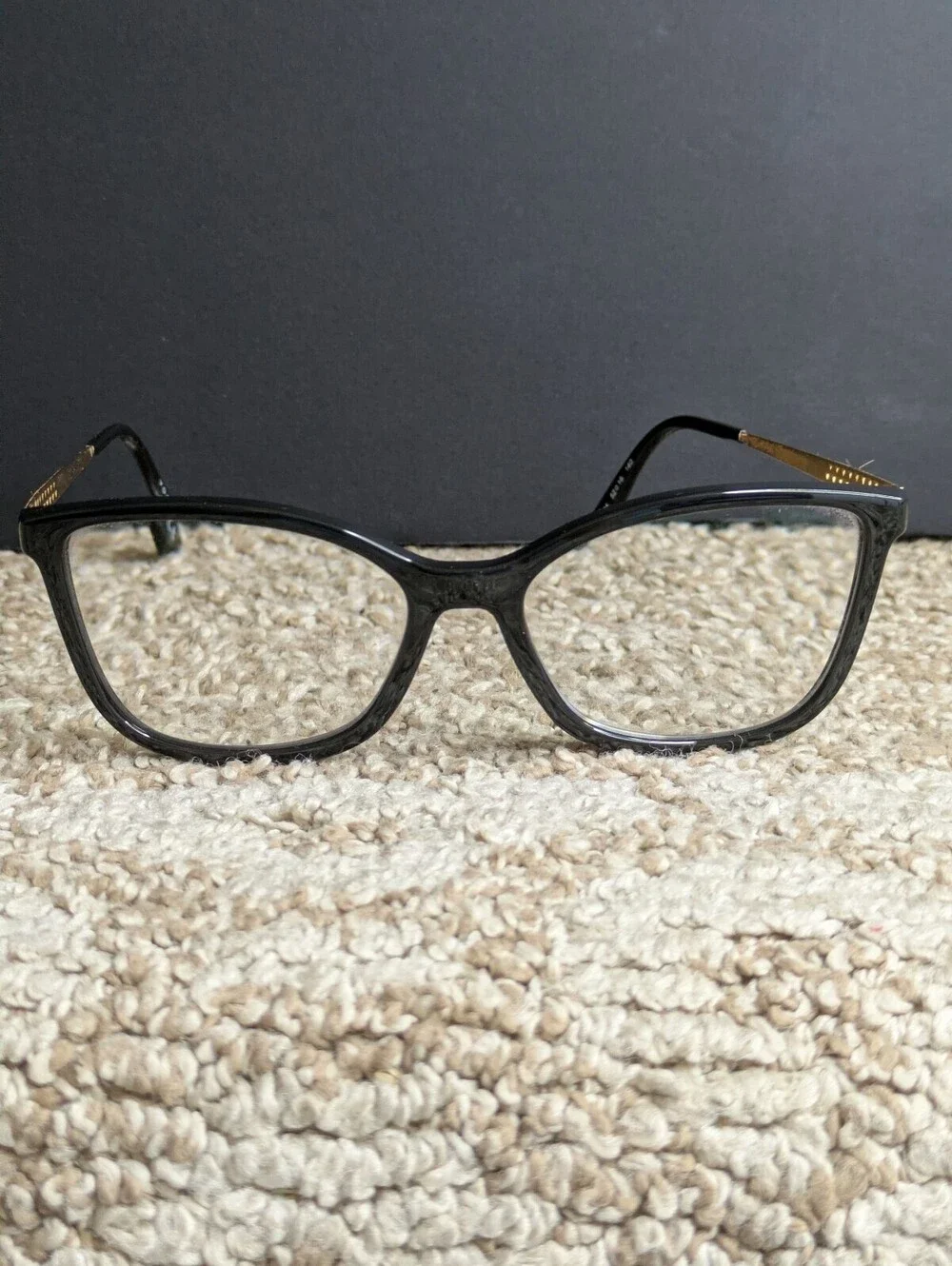 Vogue Eyewear VO5334 W44 Black Gold Cat Eye Glasses Frames
